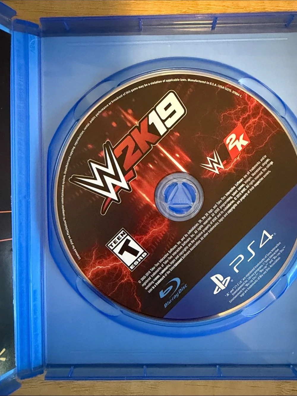 WWE 2K19 PS4 Video Game - Blue Case